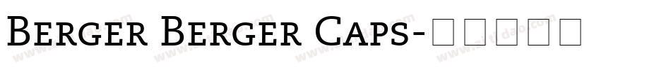 Berger Berger Caps字体转换